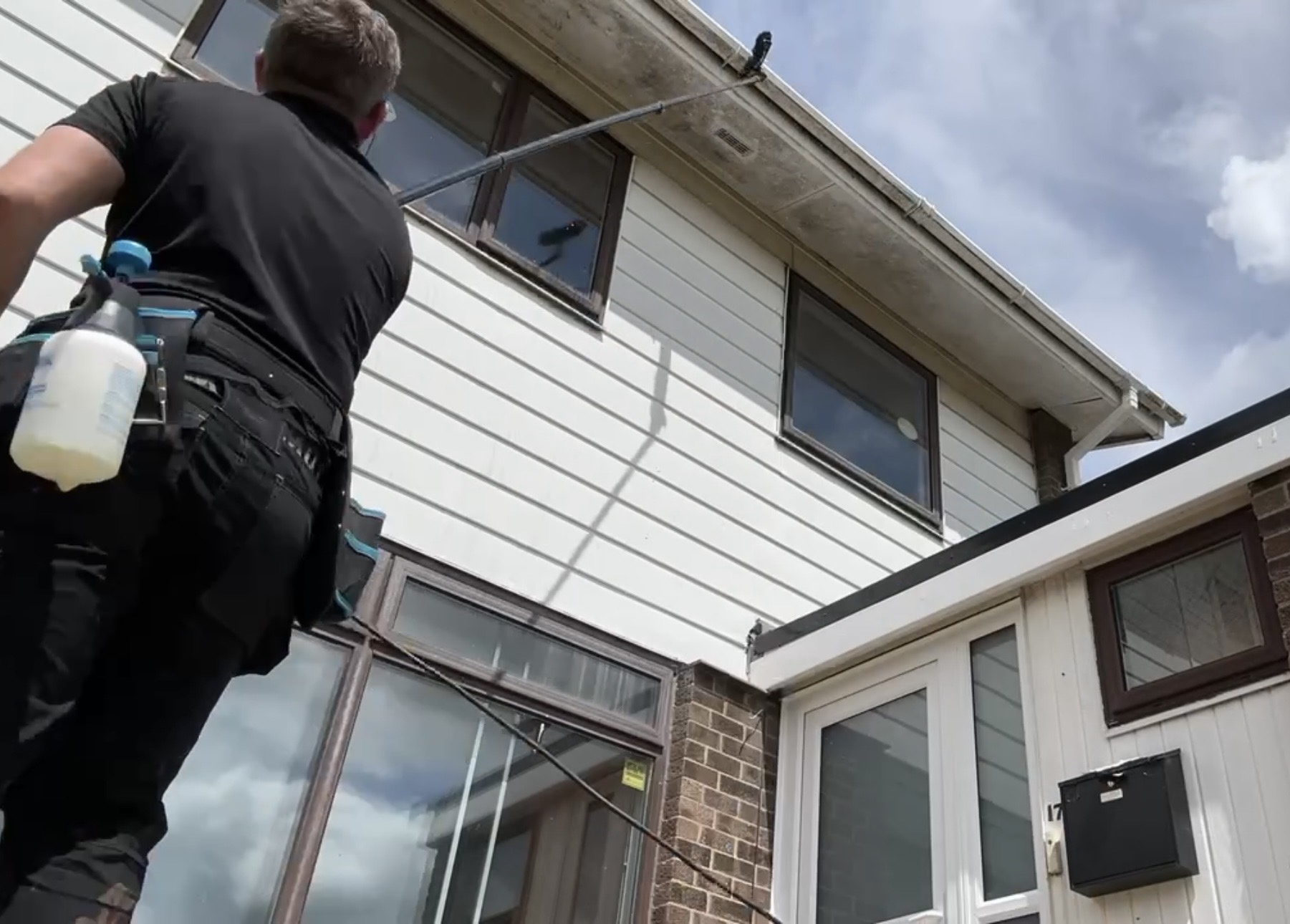 Fascia and soffit cleaning by MSH Exterior Services
